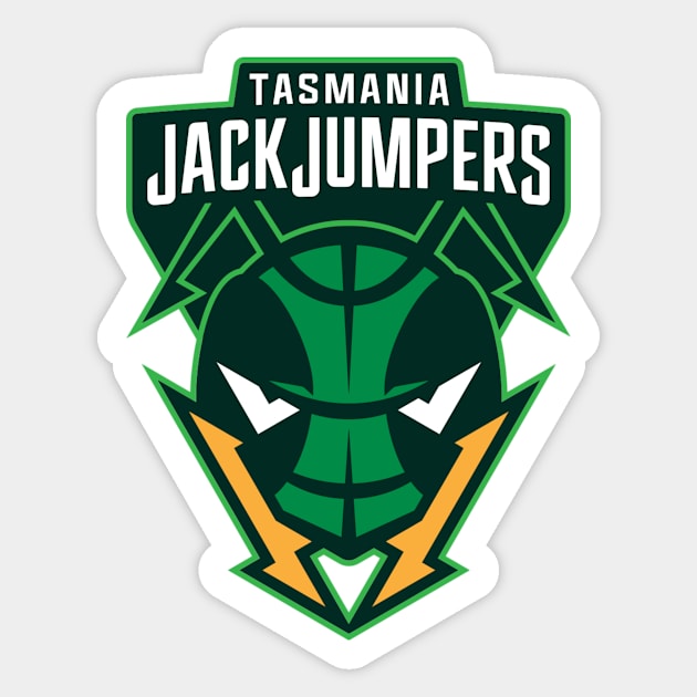 Tasmania JackJumpers Sticker by zachbrayan